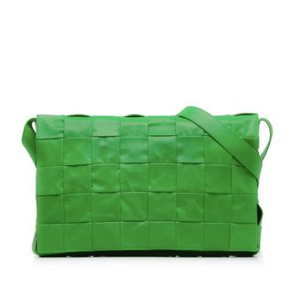 Bottega Veneta Pre-owned Bottega Veneta Maxi Paper Calfskin Intrecciato Cassette Crossbody GZE5UPQG6Q9O20VN