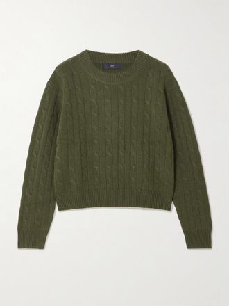 arch4 Pullover In Cashmere A Trecce Tinka - Verde