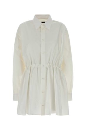Balenciaga Witte Poplin Hemdress