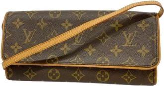 Louis Vuitton Pre-owned Clutches, female, Brown, Size: ONE SIZE Pre-owned Vintage Fabric Clutch
