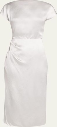 Giorgio Armani Satin Midi Dress