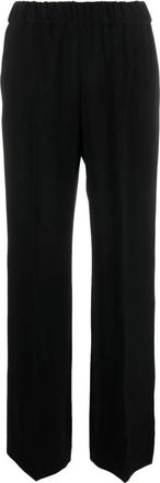 Alberto Biani Wijde broek - Dames - Wijde Broeken - Zwart - L - Broeken