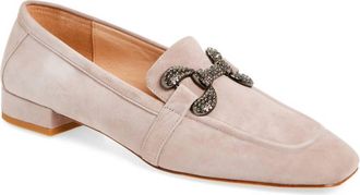 Koko + Palenki Womens Sage Suede Loafer In Taupe