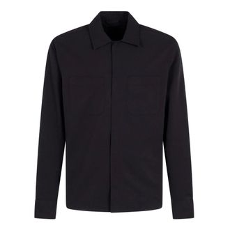 Herno Casual Shirts, male, Blue, Size: 2XL Seer-Crease Shirt