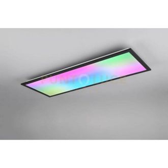 Reality Reality Leuchten - beta plafoniera led 31W 3550lm, 2700 - 6500K rettangolare bordo nero anche rgb con effetto rainbow con telecomando multifunzione