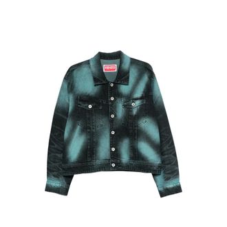 Kenzo Stained-effect Denim Jacket