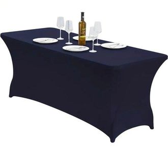 OEM Copertura Rettangolare Arrotolabile, Monopezzo, Lavabile E Antipiega Per Tavolo Da Patio, Per Eventi, Matrimoni, Banchetti E Feste [18