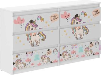 OEM C&oacute;moda Infantil R-140 Unicornio Arco&iacute;ris