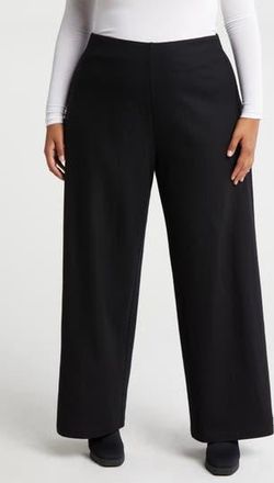 Eileen Fisher Wool Wide Leg Pants in Black at Nordstrom Rack, Size 3X