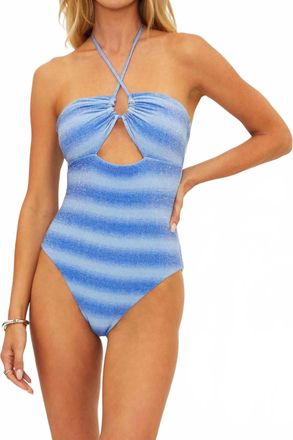 Beach Riot Phoenix One Piece Swimsuit In Sapphire Sea