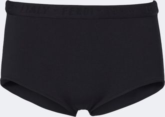 Fendi Micro shorts in maglia con logo