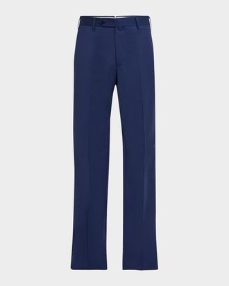 Zanella Men & apos;s Parker Platinum Super 130s Trousers