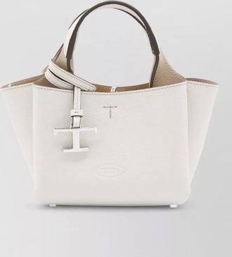 Tod's textured leather tote bag top handles
