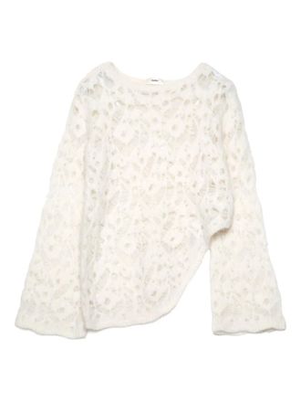Muller Of Yoshiokubo open-work knit knitwear - women - Wool/Acrylic/Nylon - 38 - White