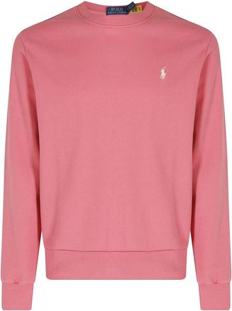 Polo Ralph Lauren Pony Geborduurd Crewneck Sweatshirt - Heren - Sweatshirts - Rood - L - Katoen - Hoodies & sweatvesten