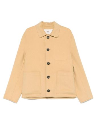 Ami brushed shirt jacket - Neutrals