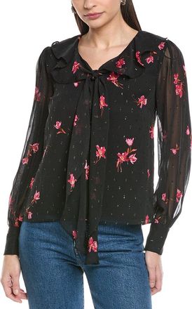 CeCe by Cynthia Steffe Cece Ruffle Tie V-Neck Top