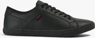 Kickers KODY LO Unisex Trainers Black Leather - Size UK 11