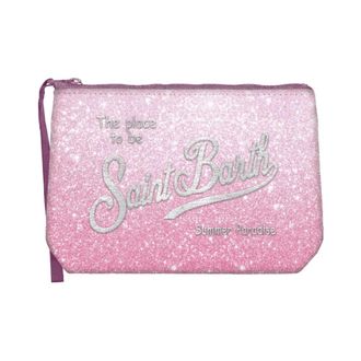 MC2 Saint Barth Clutches, female, Pink, Size: ONE SIZE Aline Lurex Clutch Bag