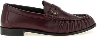 Saint Laurent Brown Slip On Loafers