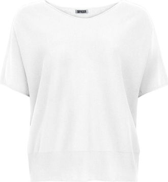 Drykorn Truien & Vesten, Dames, Wit, XS, Katoen, Trui met korte mouwen