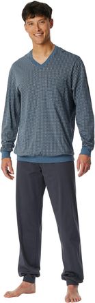 Schiesser pyjama blauw geprint