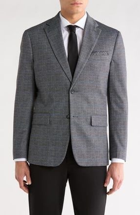 Duchamp Slim Fit Plaid Sport Coat in Grey at Nordstrom Rack, Size 42 Regular