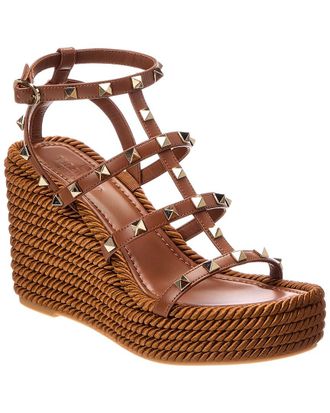 Valentino Rockstud Caged Leather Sandal