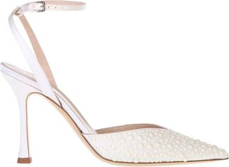 Ninalilou AMY 90 - Dames - Pumps - Wit - 39 EU - Leer - Schoenen