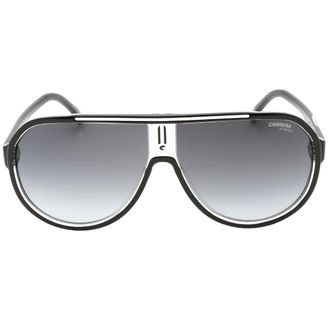 Carrera donkergrijze SF-lens Zwarte zonnebril met wit detail
