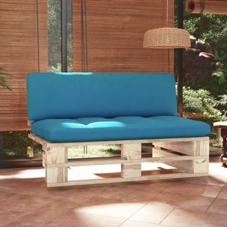 vidaXL Sof&aacute; Central De Palets Para Jard&iacute;n Madera Pino Impregnada Vidaxl
