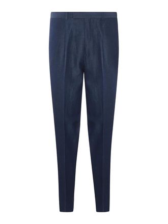 Ermenegildo Zegna Blue Cotton Pants