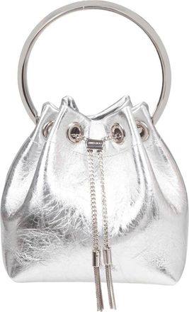 Jimmy Choo London Dames, Tassen, Grijs, Maat: ONE Size Leer