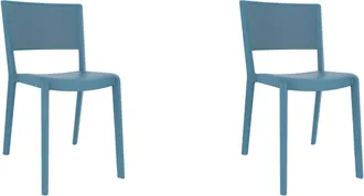 Resol Sillas Spot Resol Pl&aacute;stico Azul (pack De 2)