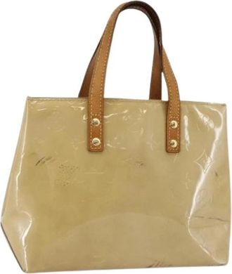 Louis Vuitton Pre-owned Vintage Leren Handtas - Dames - Vintage Handtas - Beige - ONE Size - Leer - Vintage