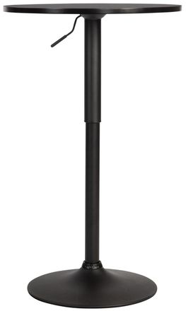 Clp Mesita auxiliar ajustable en madera negro/negro