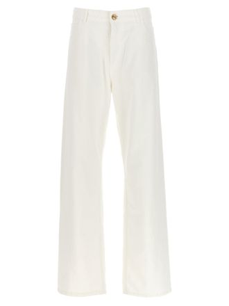 Etro Womens Baggy Chevron Jeans