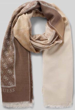 Guess Schal aus reiner Viskose Modell Noelle in Beige, Gr&ouml;&szlig;e 1