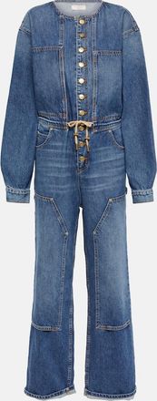 Ulla Johnson Stevie wide-leg denim jumpsuit