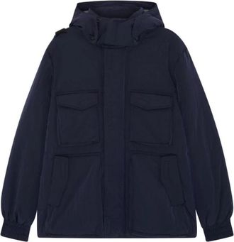 Mastrum Afneembare kap jas - Heren - Winterjassen - Blauw - L - Nylon - Jassen