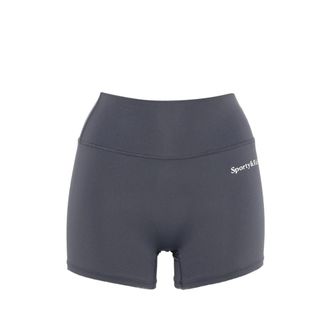 Sporty & Rich Logo-print High-waisted Shorts