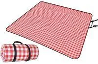 OEM Manta De Picnic Impermeable Y Lavable De 150 X 200 Cm Para Tomar El Sol, Playa, Camping Y Exteriores. Color Rojo