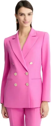 Liu Jo Jassen, Dames, Roze, L, Dubbeknoops Blazer Array Groot