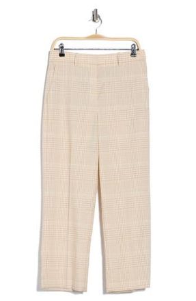 Theory Roswell Plaid Crop Straight Leg Pants in Desert Multi at Nordstrom Rack, Size 10