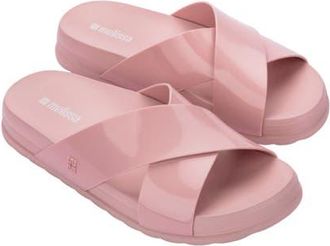 Melissa Cozy Cross Platform Slide Sandal in Pink at Nordstrom, Size 10
