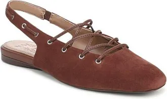 Naturalizer Cove Slingback Flat in Cappuccino Suede at Nordstrom, Size 9.5