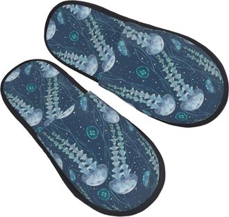 Generic Slippers Elegant Cozy Cotton Slippers Warm Anti-Slide Slipper For Women Bedroom Guest Room M