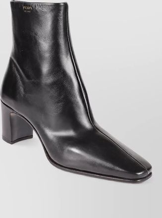 Prada leather ankle boots