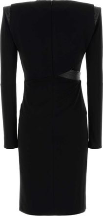 Versace Womens Black Crepe Dress 1.outer Fabric:elastane Abiti