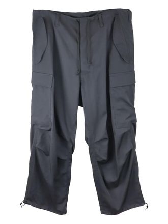 Yohji Yamamoto Broek met cargo zak - Grijs
